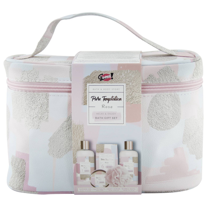 Coffret cadeau de beauté et bien-être pour le bain à la rose - Vanity