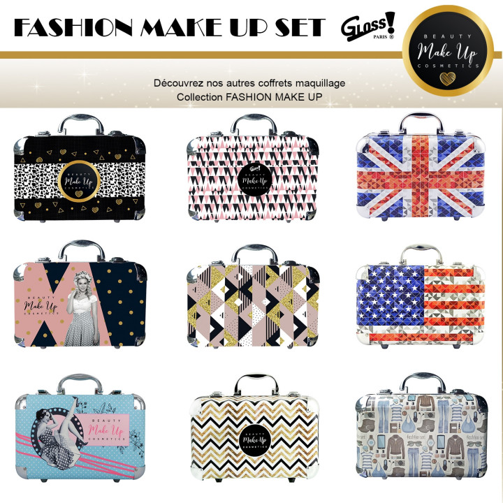Mallette de maquillage XXXL - Design London Diamonds