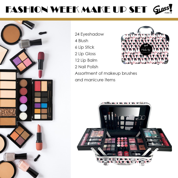 Mallette de maquillage XXXL - Black&Pink