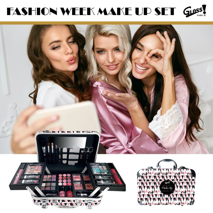 Mallette de maquillage XXXL - Black&Pink