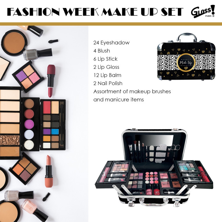 Mallette de maquillage XXXL - Black & Gold