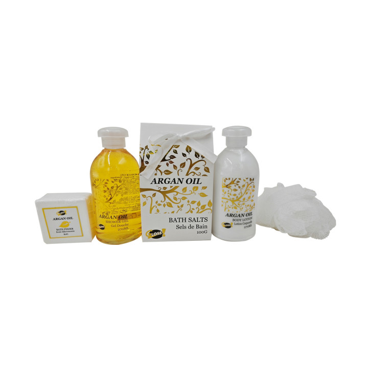 Coffret Cadeau - Corbeille de Bain - Argan Oil - 5pcs
