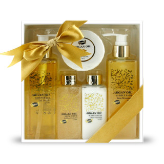 Coffret beauté de bain - Luxury - Huile Argan - Idée cadeau