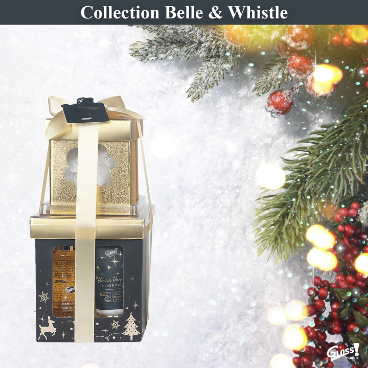 Coffret cadeau de bain à la Vanille et au Tilleul - Boîtes gigognes
