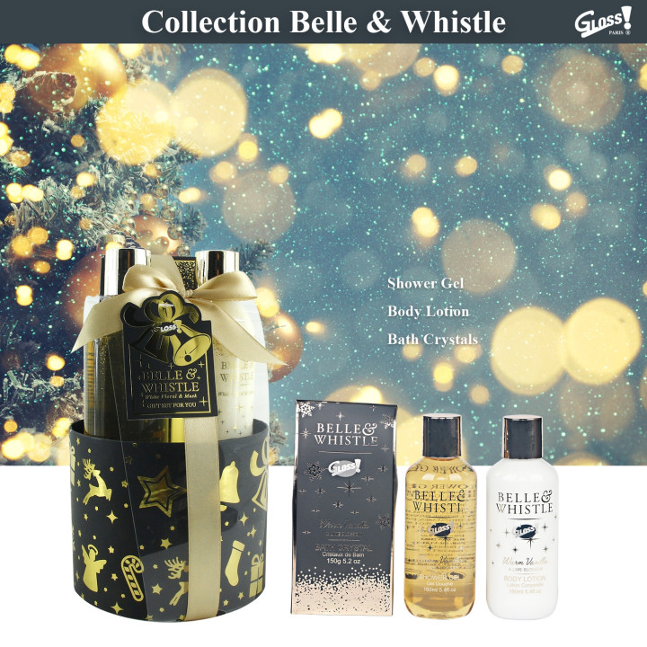 Coffret de bain bien-être à la vanille et tilleul - Idée cadeau femme