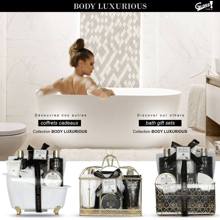 Coffret beauté de bain au parfum Vanille Tilleul - 9pcs