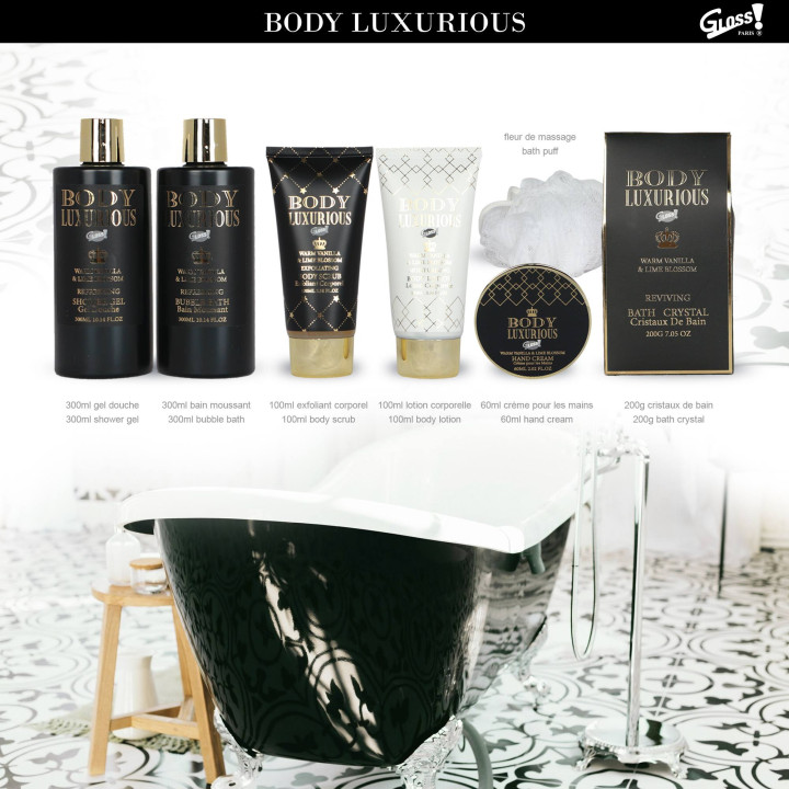 Coffret beauté de bain au parfum Vanille Tilleul - 7pcs