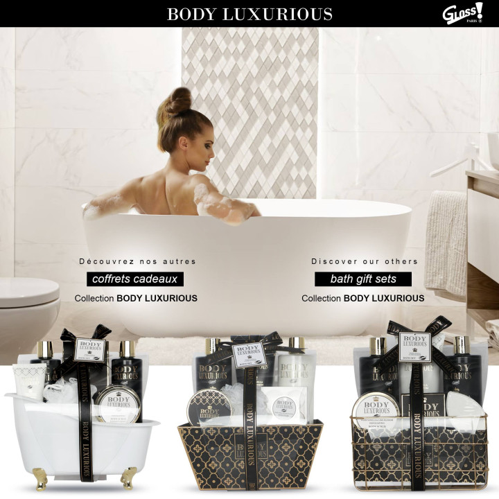 Coffret beauté de bain au parfum Vanille Tilleul - 7pcs