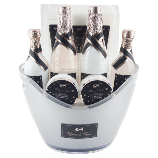 Coffret de bain & soins Premium - Seau à Champagne -   Lys et Freesia