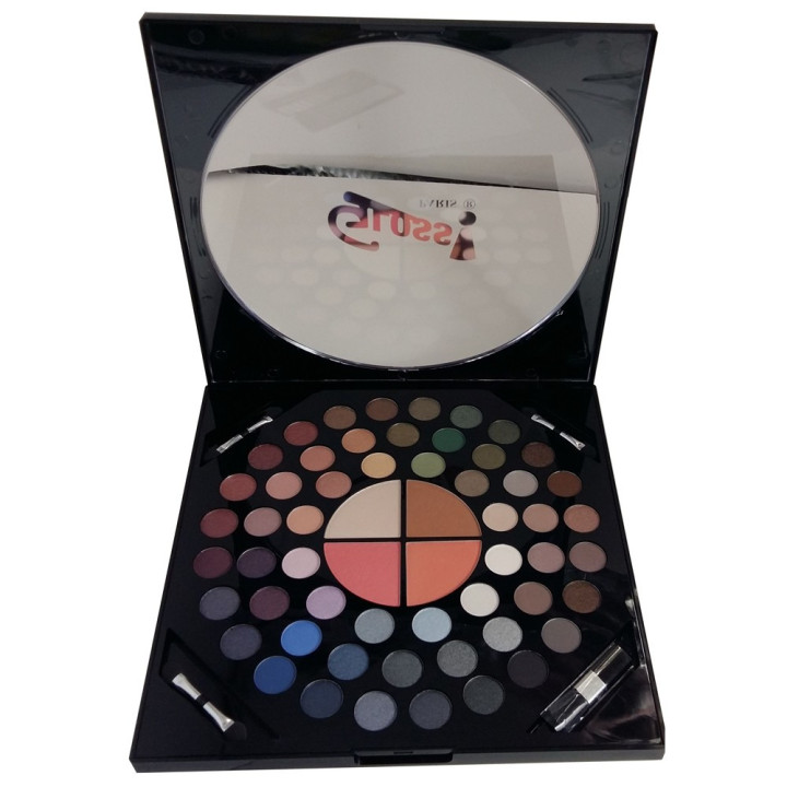 Palette de maquillage Cadran Rond noir - 58pcs