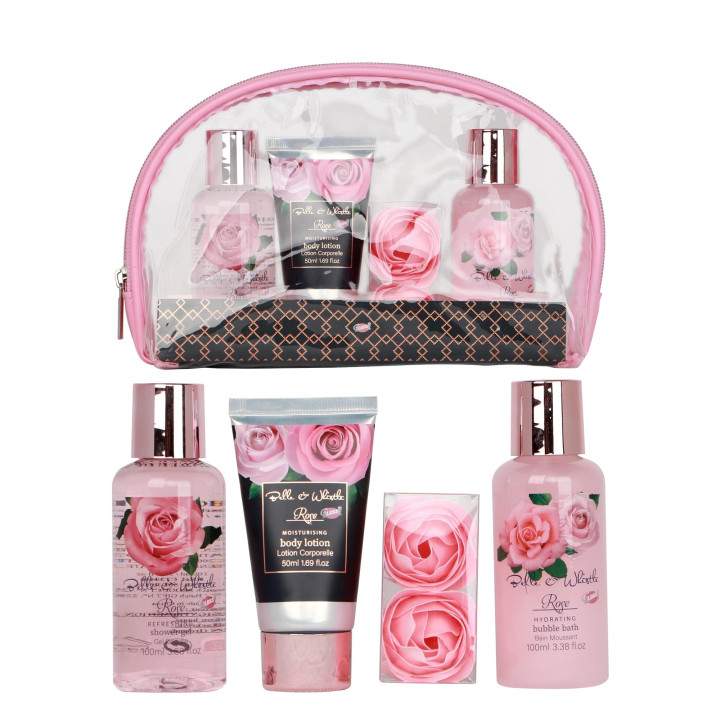Belle&Whistle Spring - Trousse de Bain Transparente - 4pcs