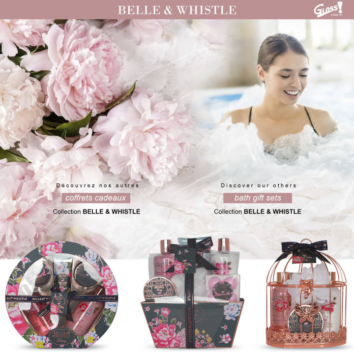 Coffret de bain au parfum délicat de pivoine - 7pcs