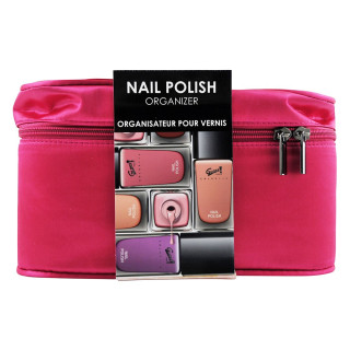 Vanity organisateur de vernis à ongles rose - 16pcs