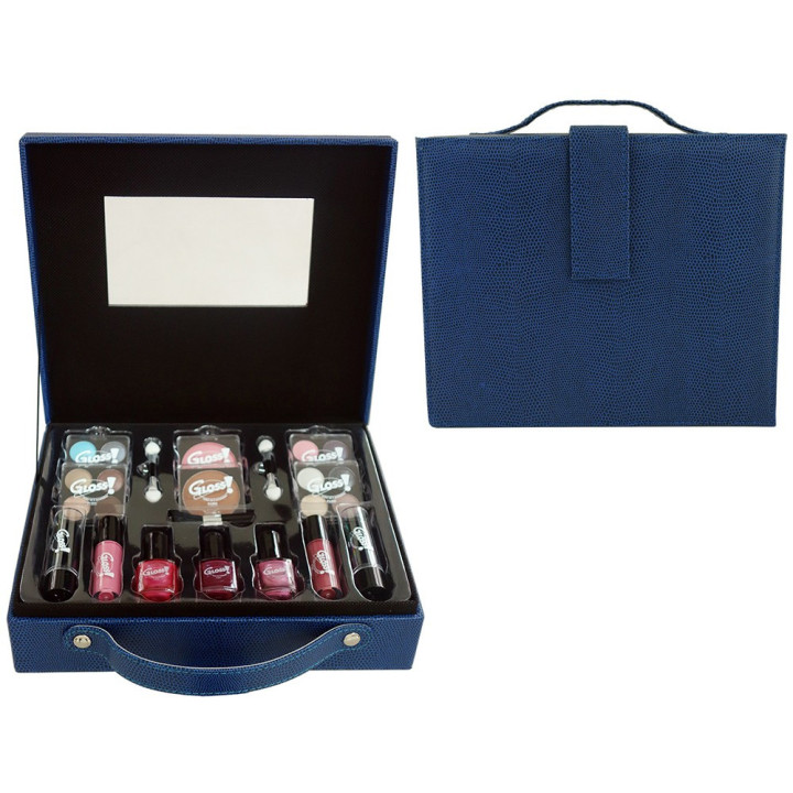 Mallette de maquillage Fashion Week bleu - 27pcs