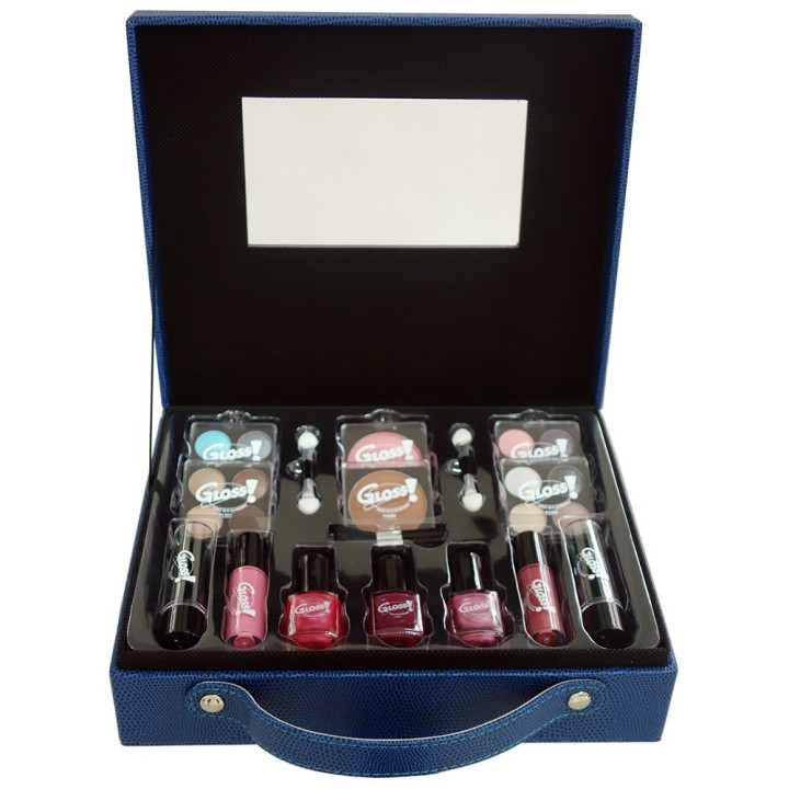 Mallette de maquillage Fashion Week bleu - 27pcs
