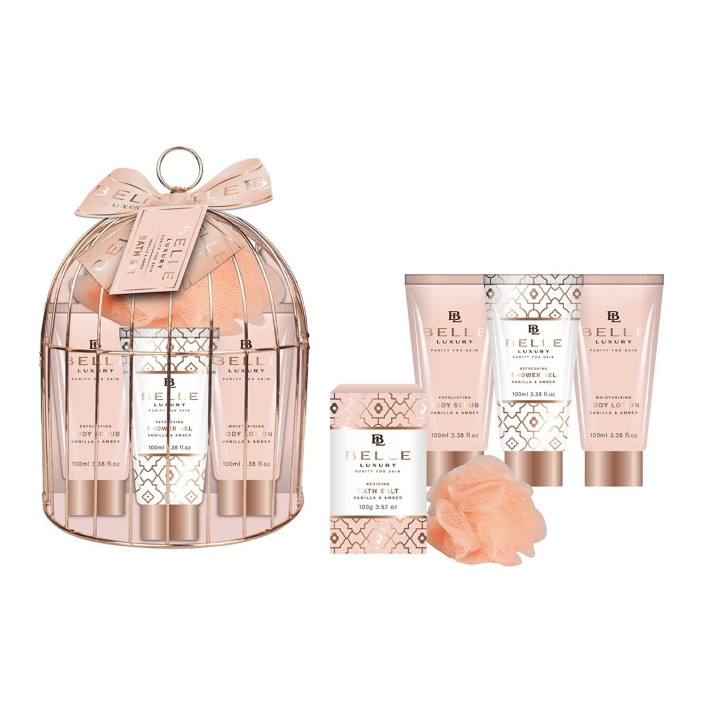 BELLE Luxury in Amber - Cage de Bain Métallique - 5pcs
