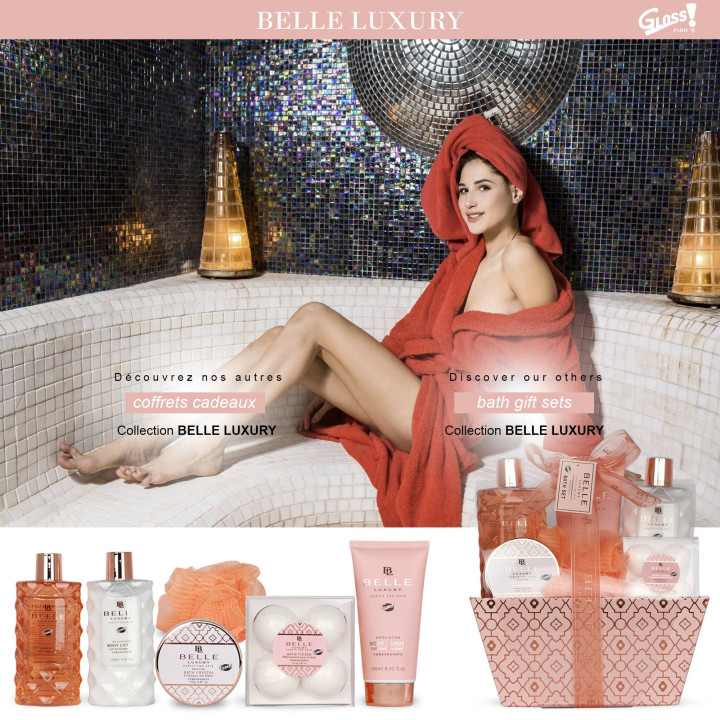 Coffret de bain au parfum fruité de grenade - 7pcs