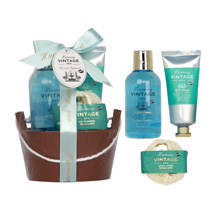 Harmony Vintage Spa - Seau de Bain en Bois - 3pcs