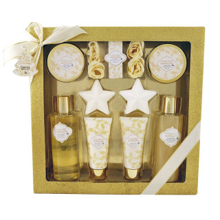 Coffret De Bain Pour Femme - Spécial Noël - Fleurs Blanches et Muscs