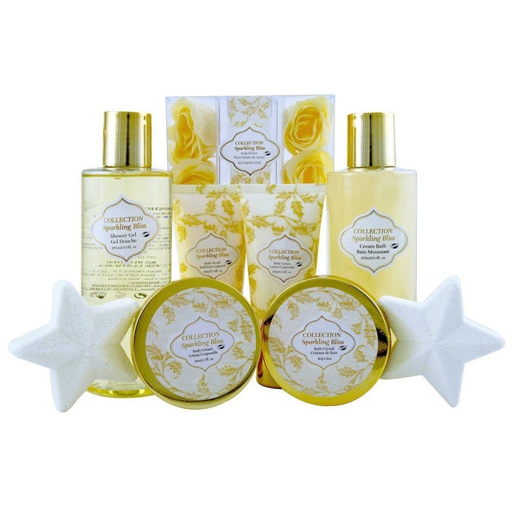 Coffret De Bain Pour Femme - Spécial Noël - Fleurs Blanches et Muscs