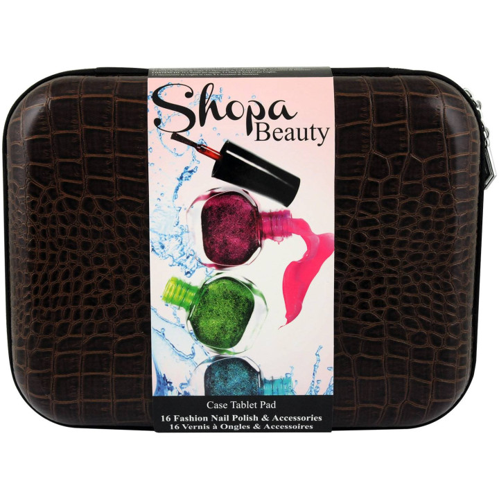 Set de manucure - Collection Shopa Beauty - Croco Brown