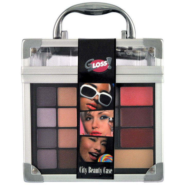 Mallette de maquillage City beauty Case gris - 36pcs