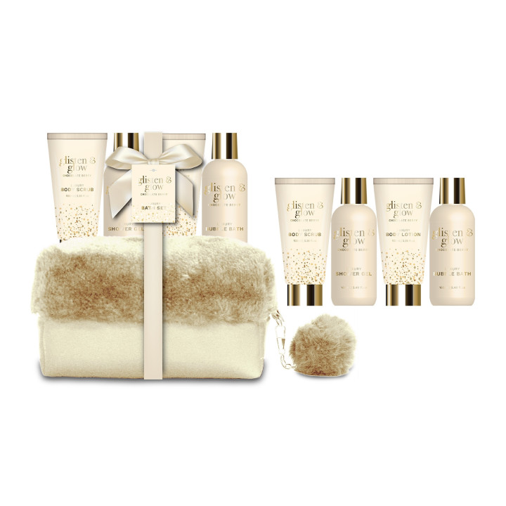 Coffret de bain au parfum délicat vanille tilleul - 4pcs
