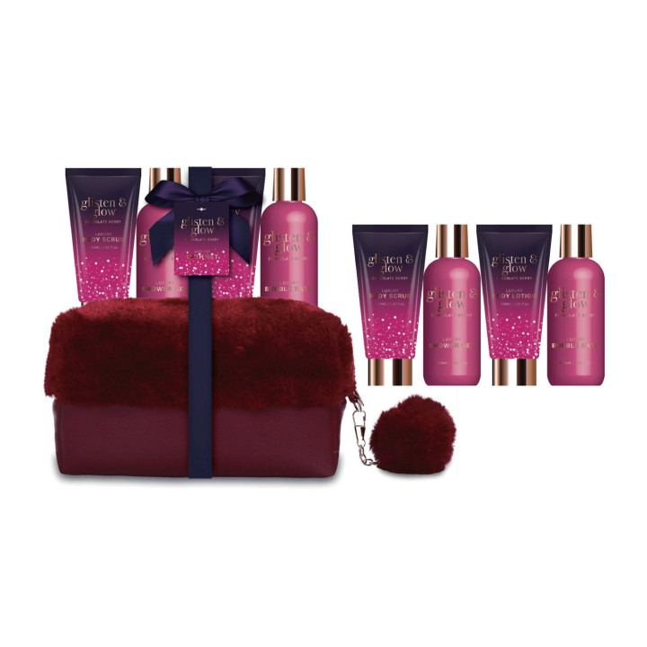 Coffret de bain au parfum fruité de grenade - 4pcs