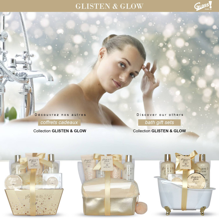 Coffret de bain au parfum délicat vanille tilleul - 5pcs