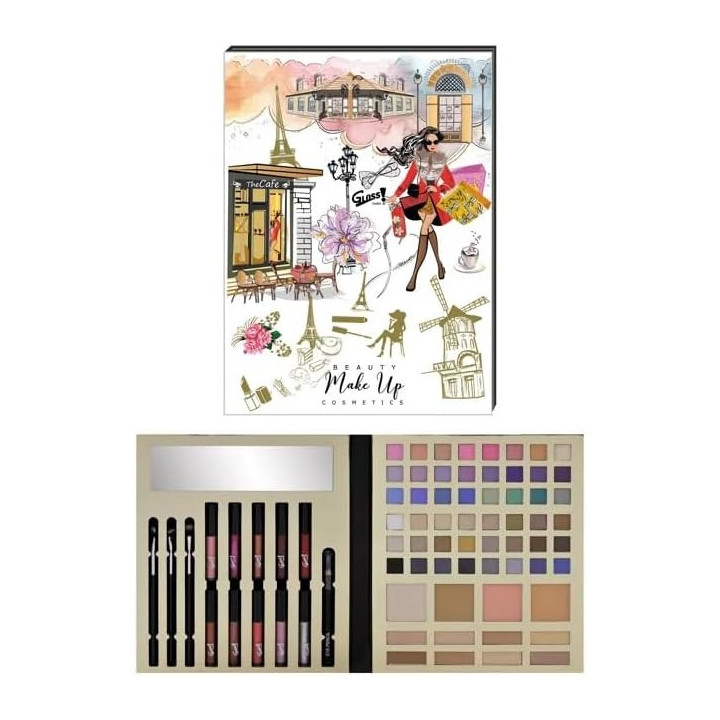 GLOSS ! Palette de Maquillage PARIS - Coffret Beauté Femme
