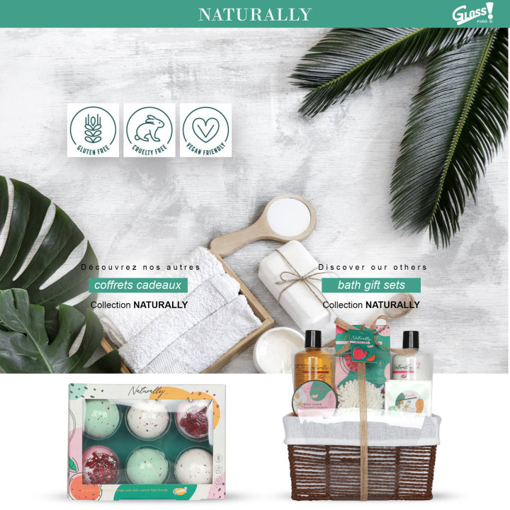 Coffret de bain au parfum des baies - 5pcs