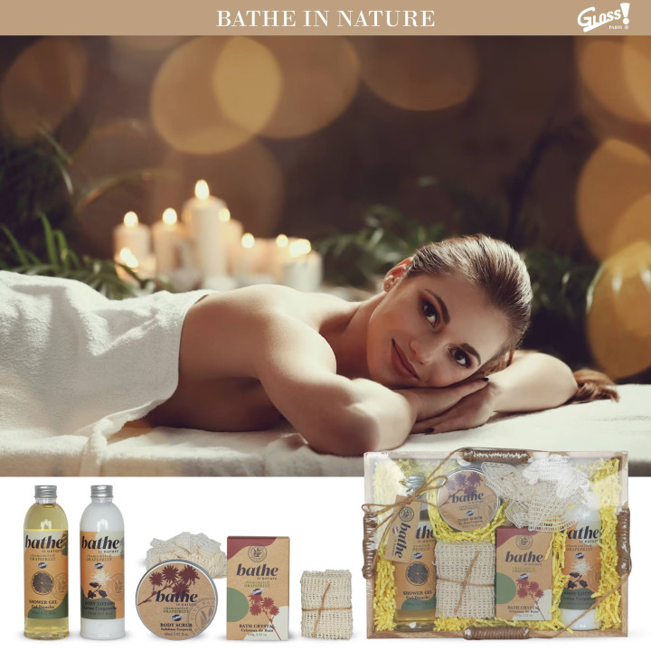 Coffret de bain au parfum Camomille et Pamplemousse - 6pcs
