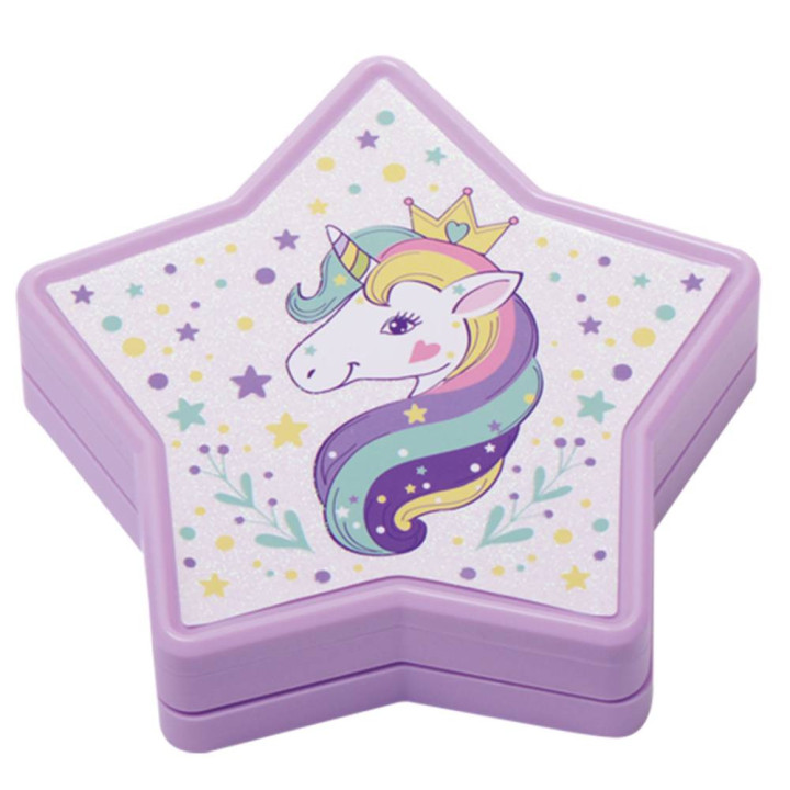 Palette de maquillage enfant  - Collection étoiles et licornes