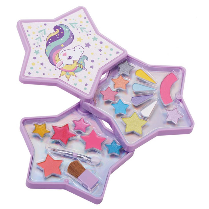 Palette de maquillage enfant  - Collection étoiles et licornes