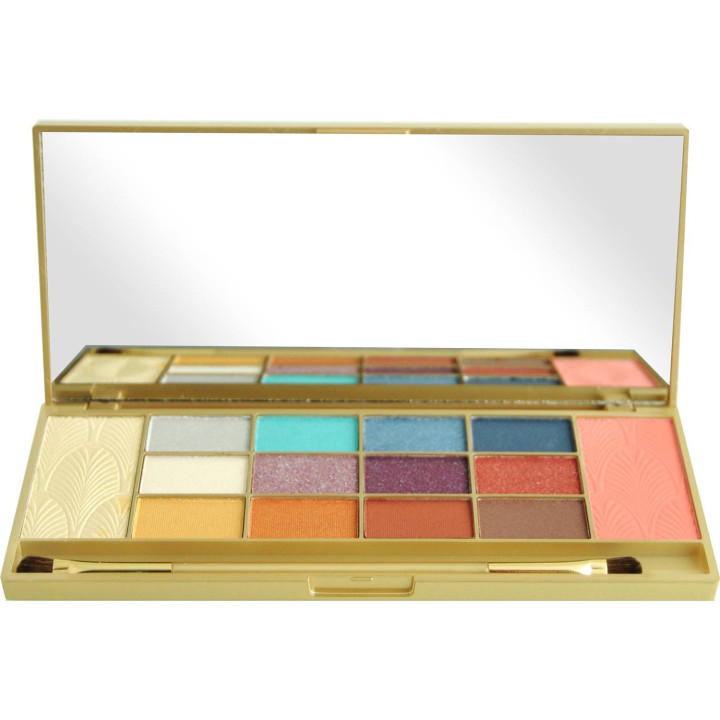 Palette de maquillage  dorée incluant un miroir - couleur shimmer