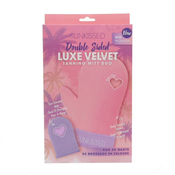 SUNKISSED Duo de Gants de Bronzage en Velours Double Face