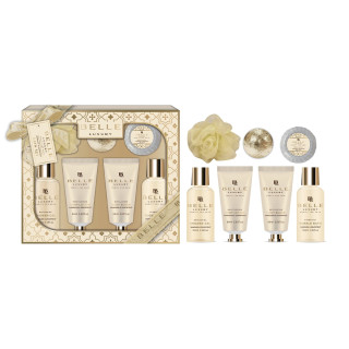 Coffret de bain au parfum délicat vanille tilleul - 7pcs