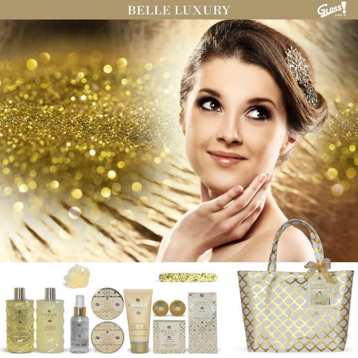 Coffret de bain au parfum délicat vanille tilleul - 12pcs