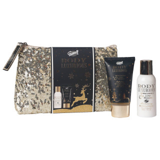 Trousse Bain Doré Strass Body Luxurious Gold