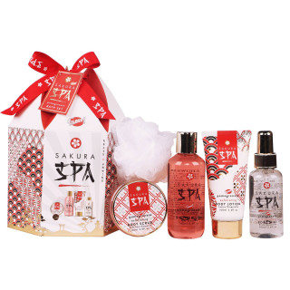 Coffret cadeau beauté - Set de bain - Grenade - Collection Sakura Spa