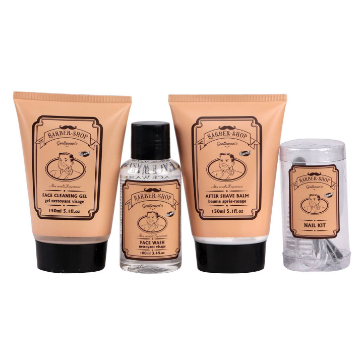 Coffret rasage - Trousse avec set de manucure - Aloe vera et Menthe