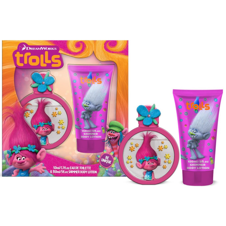 Trolls Coffret enfant avec eau de toilette 50ml - 2pcs