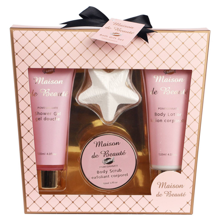 Coffret beauté de bain à la Grenade avec une étoile effervescente