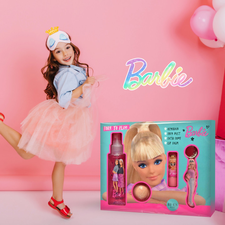 Barbie Coffret Cadeau Bain avec porte-clés - 4 pcs