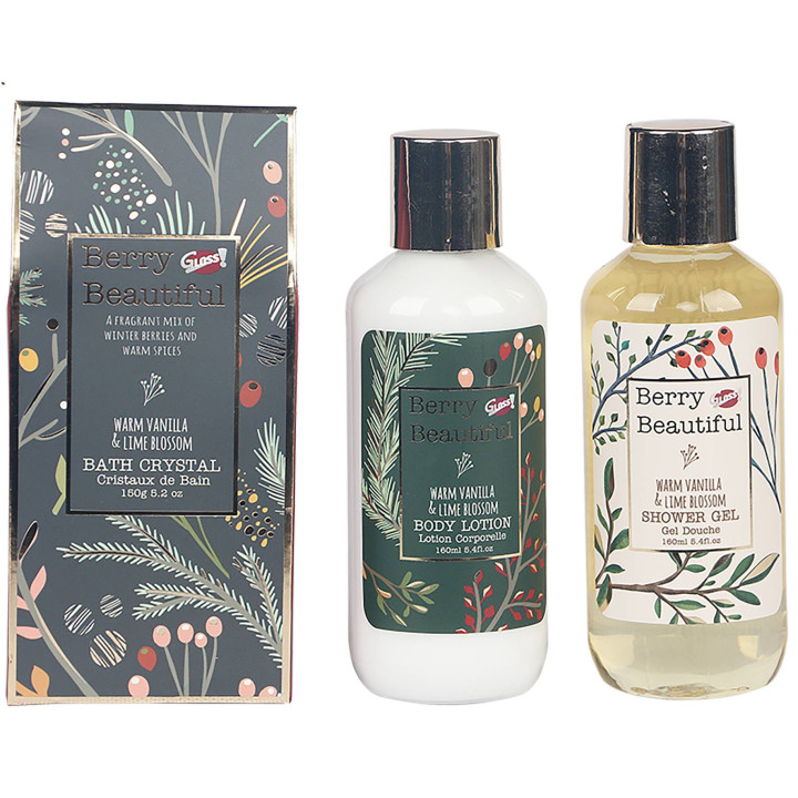Coffret soin de bain à la vanille et fleur de tilleul - Idée cadeau